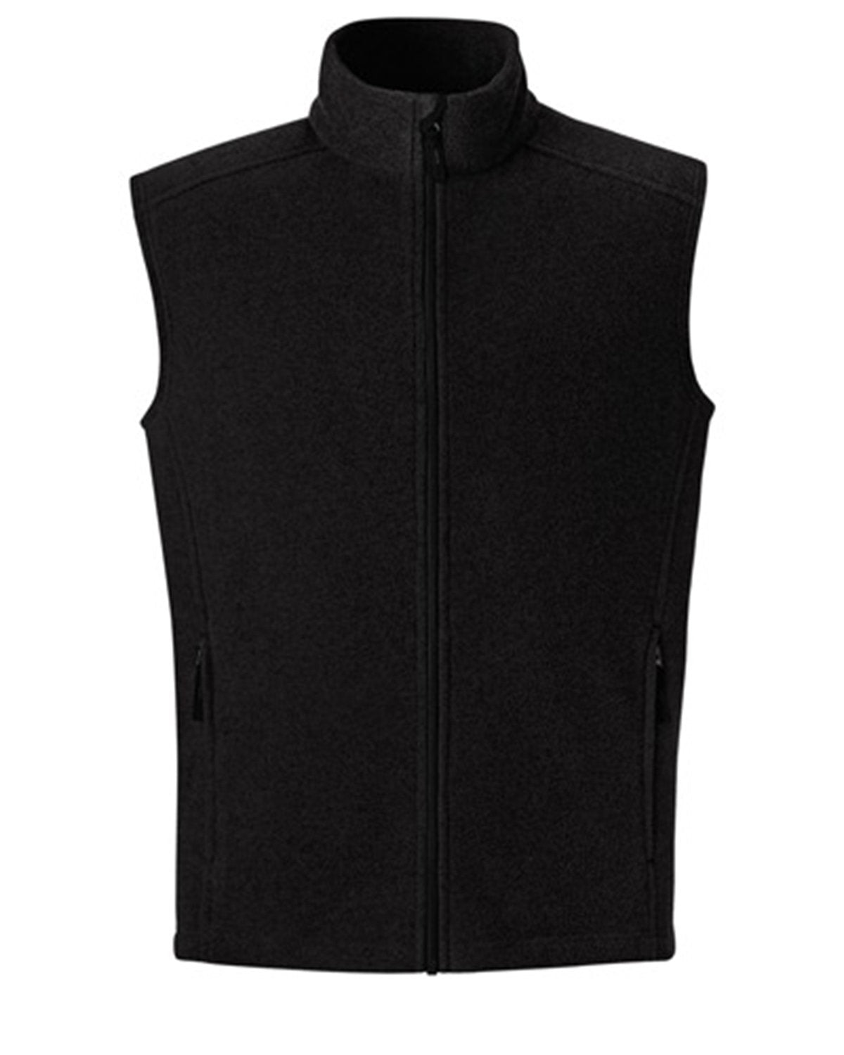 Core365 Men's Tall Journey Fleece Vest - Black