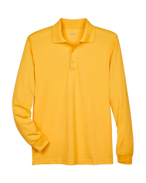 CORE365 Pinnacle Long Sleeve Pique Polo (Men's) - Campus Gold