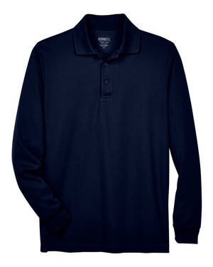 CORE365 Men's Tall Pinnacle Performance Long-Sleeve Piqué Polo - Classic Navy