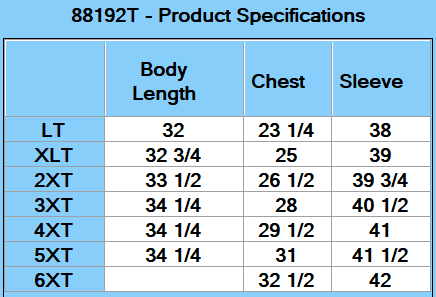CORE365 Men's Tall Pinnacle Performance Long-Sleeve Piqué Polo - Specs