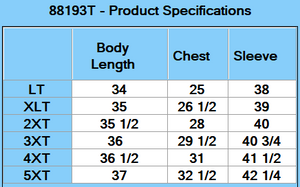 CORE365 Men's Tall Operate Long-Sleeve Twill Shirt - Specs