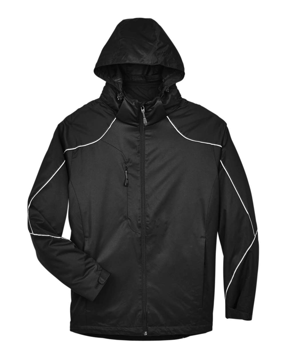 North End Men's Angle 3-in-1 Jacket with Bonded Fleece Liner - Black