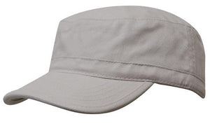 Brushed Sports Twill Military Cap - Custom Embroidered -