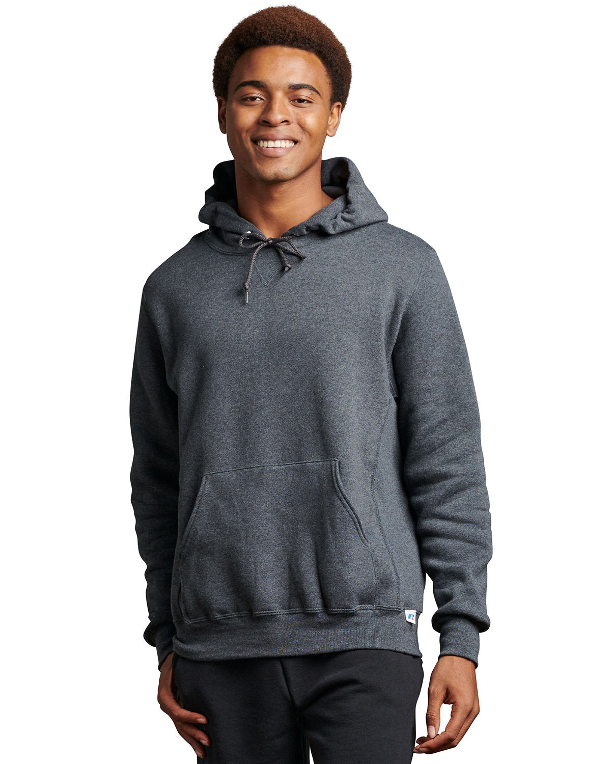 Unisex Dri-Power® Hooded Sweatshirt - Black Heather