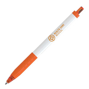 Papermate Ink Joy 300 R/T White Barrel 8 Colored Grips By Papermate - White With Orange