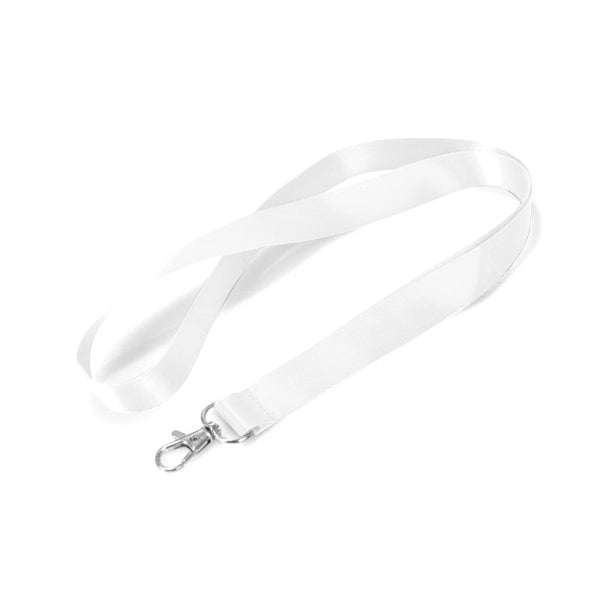 Silkscreen Flat Lanyard SSFLT34 - White