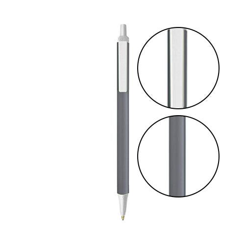 Silver BIC® Clic Stic® Pen - Silver With White