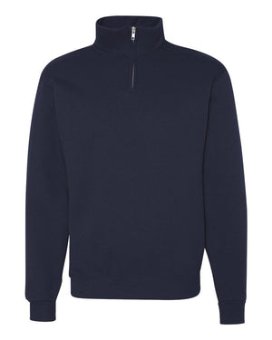 JERZEES Adult 8 oz. NuBlend® Quarter-Zip Cadet Collar Sweatshirt - J. Navy