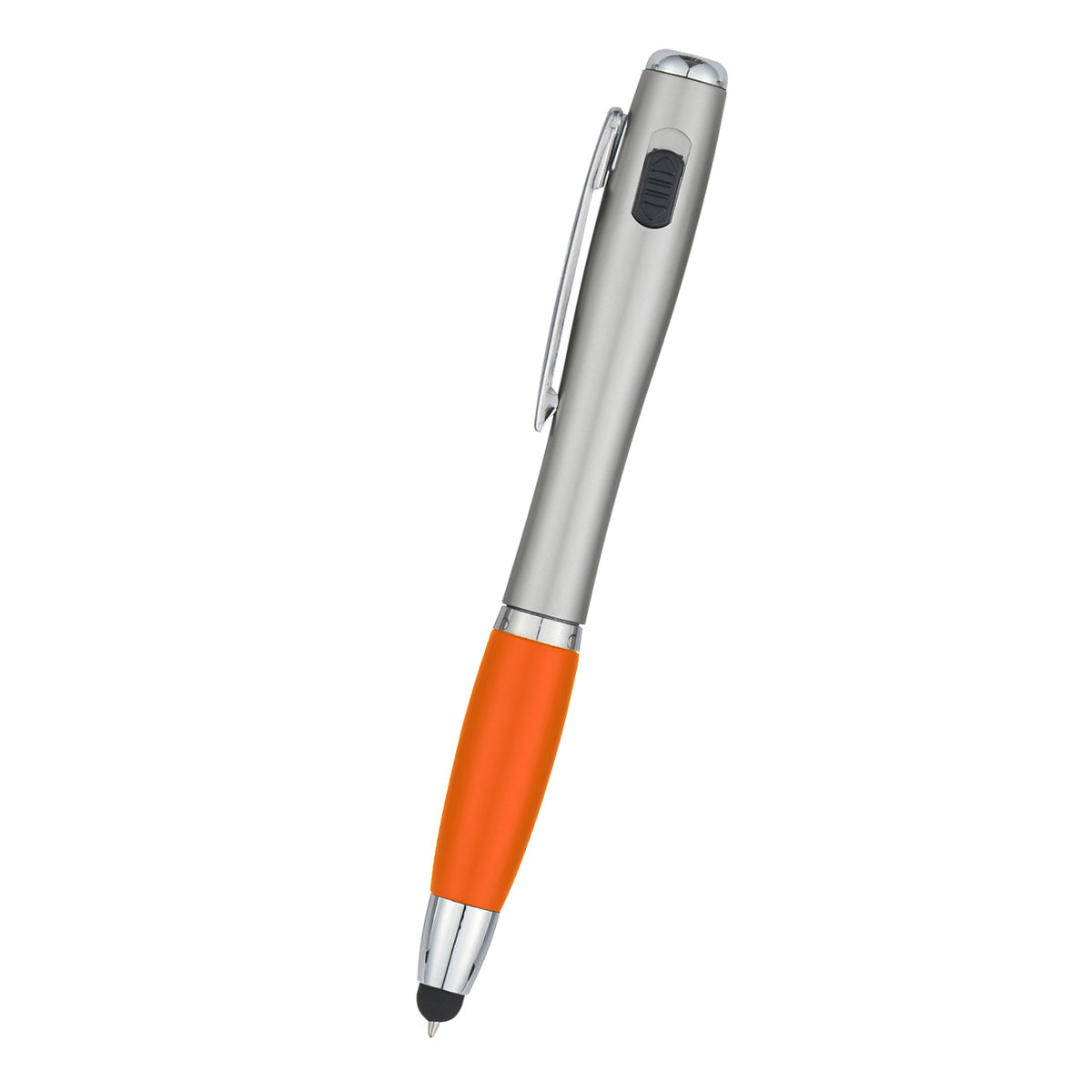 Trio Pen With LED Light And Stylus - Orange