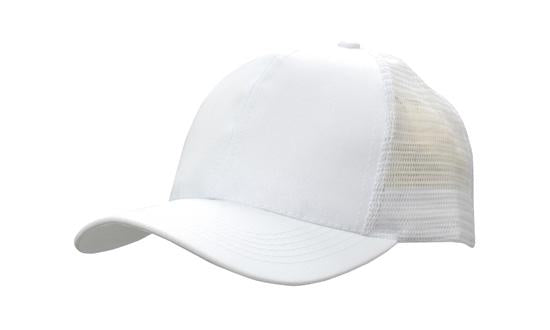 6 Panel Mesh Back Cap Breathable P-Twill - Custom Embroidered - HP3819 -