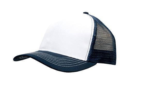 6 Panel Mesh Back Cap Breathable P-Twill - Custom Embroidered - HP3819 -