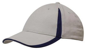 6 Panel BHC Cap with Inserts On Peak & Crown - Custom Embroidered -