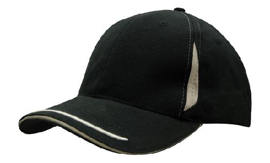 6 Panel BHC Cap Crown Insert & Sandwich - Custom Embroidered -