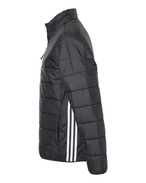 Adidas Men's 3-Stripes Puffer Full-Zip Jacket