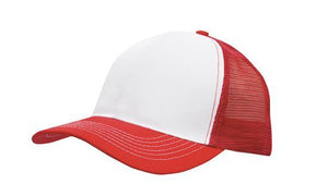 6 Panel Mesh Back Cap Breathable P-Twill - Custom Embroidered - HP3819 -