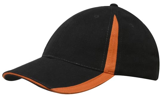 6 Panel BHC Cap with Inserts On Peak & Crown - Custom Embroidered -