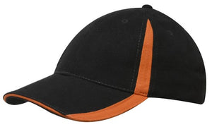 6 Panel BHC Cap with Inserts On Peak & Crown - Custom Embroidered -
