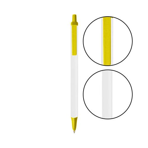 Clear BIC® Clic Stic® Pen - Clear With Yellow