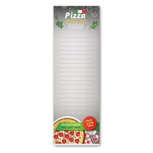 Souvenir® 3" x 9" Scratch Pad with Magnet, 50 Sheet - White