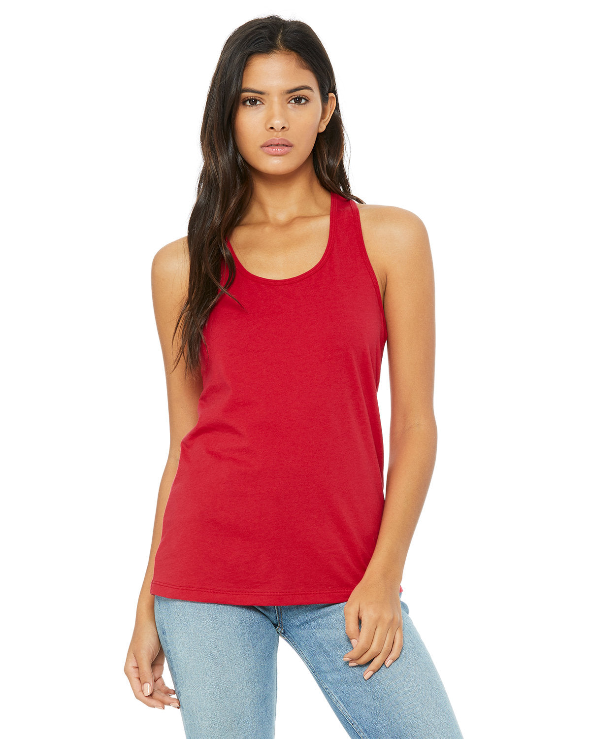 Bella + Canvas Ladies' Jersey Racerback Tank - Red