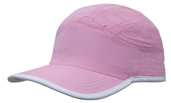 6 Panel Microfiber Sports Cap - Custom Embroidered -