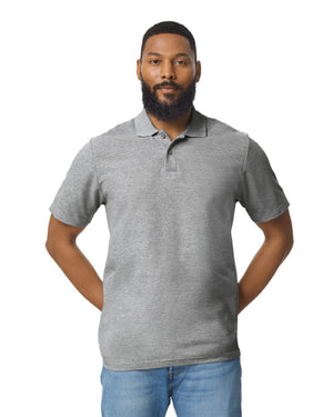 Men's Softstyle Double Pique Polo - Rs Sport Grey