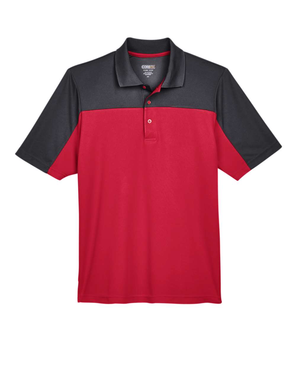 CORE365 Men's Balance Colorblock - Classic Red/ Carbon