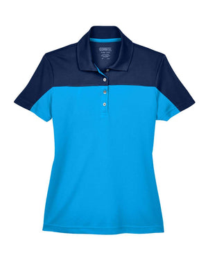 CORE365 Ladies' Balance Colorblock - Electric Blue/ Classic Navy
