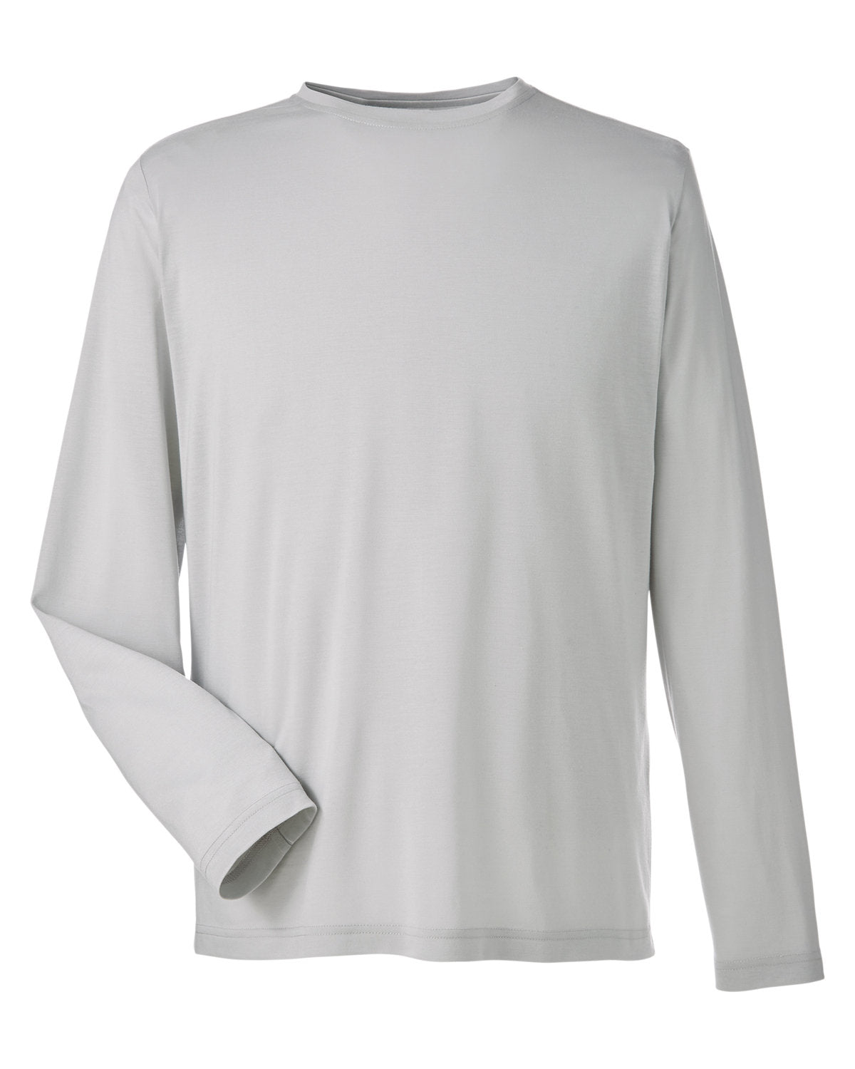 Core365 Adult Fusion ChromaSoft™ Performance Long-Sleeve T-Shirt - Platinum