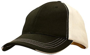 6 Panel Cool Mesh Trucker Cap with Sandwich - Custom Embroidered -