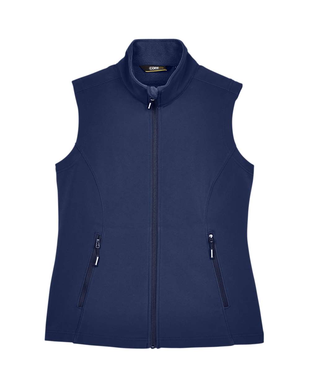 CORE365 Ladies' Cruise Two-Layer Fleece Bonded Soft Shell Vest - Classic Navy