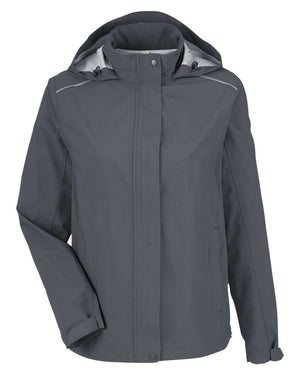 CORE365 Ladies' Packable Rain Jacket - Carbon