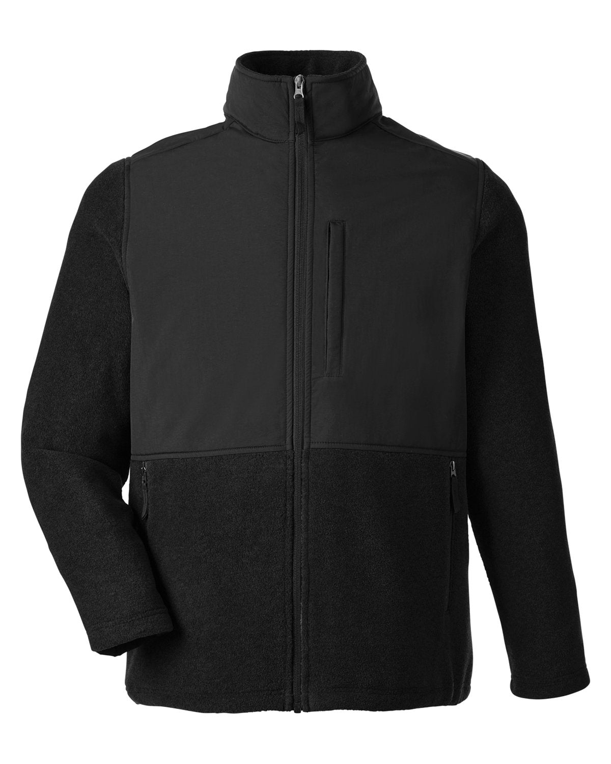 Core365 Men's Journey Summit Hybrid Full-Zip - Black