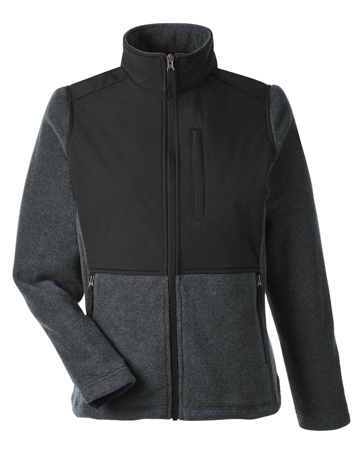 Core365 Ladies' Journey Summit Hybrid Full-Zip - Hth Chrcoal/Blk