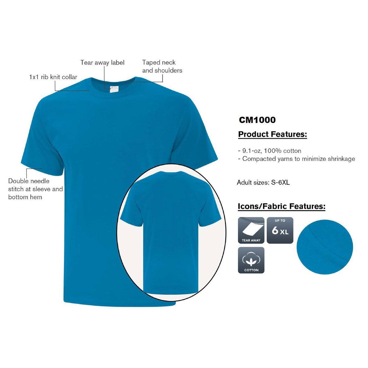 ATC Everyday Cotton Tee - CM1000