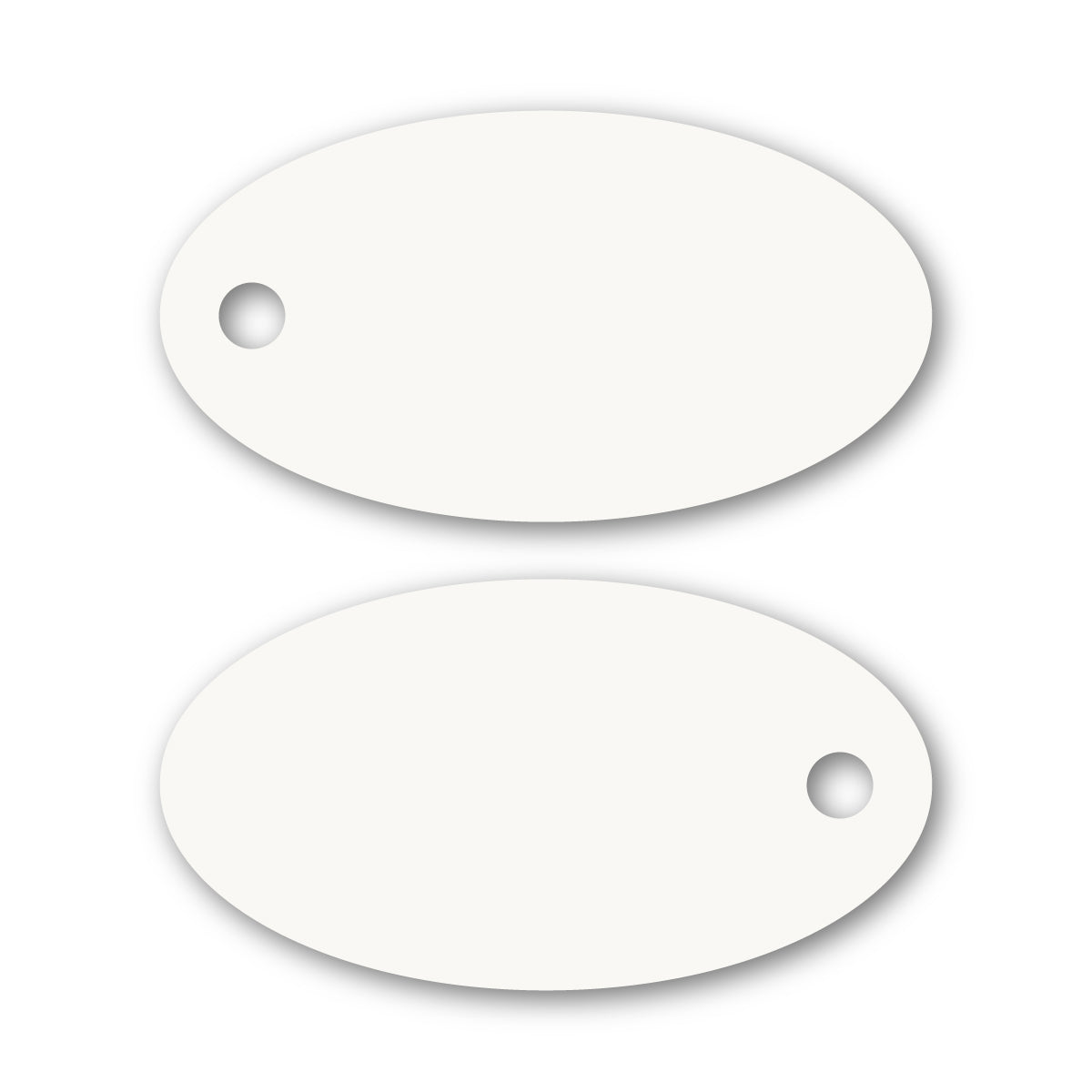 Poly Laminate Key Tag - Small Oval
