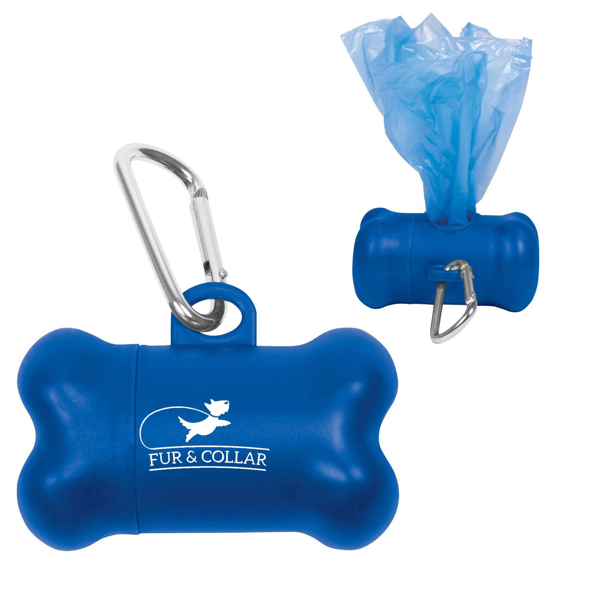 Dog Bone Baggie Dispenser - Blue