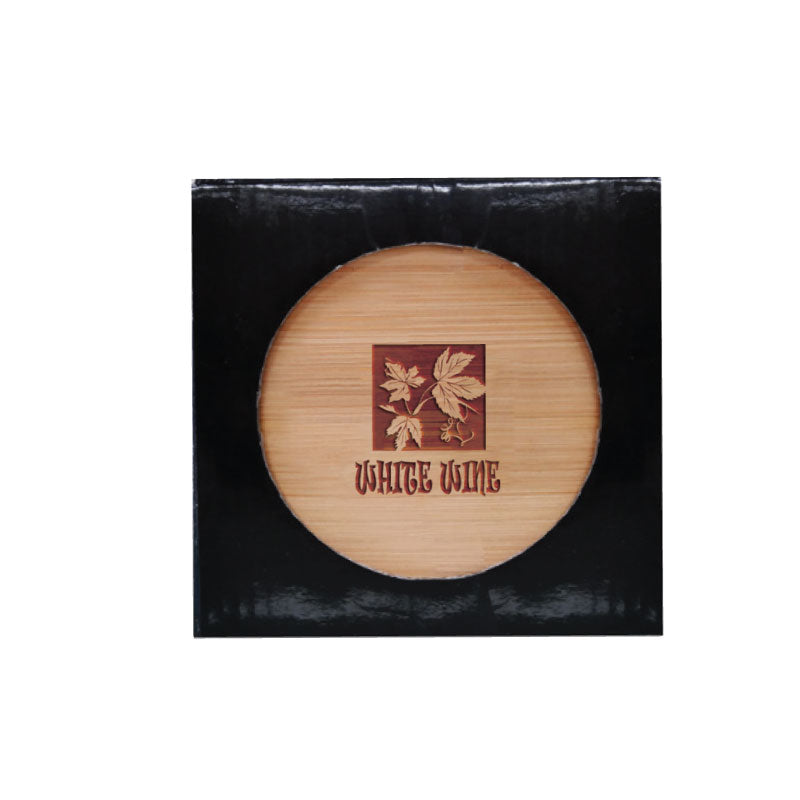 Round Bamboo Coaster - 6 Piece Set - Round