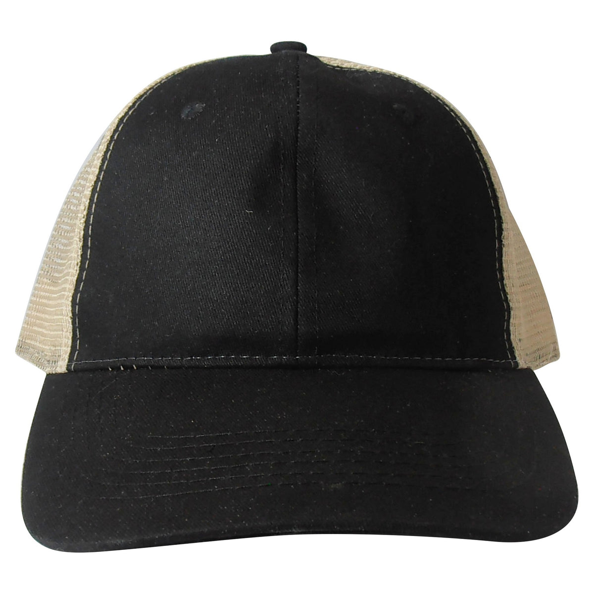 Trucker's Choice Mesh Cap - Black With Stone