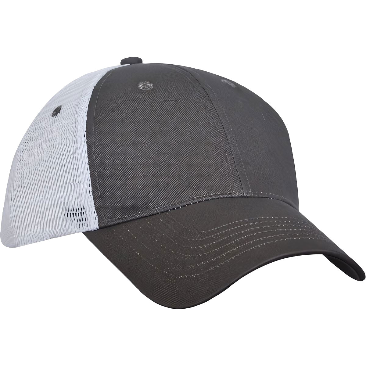 Trucker's Choice Mesh Cap - Grey With White