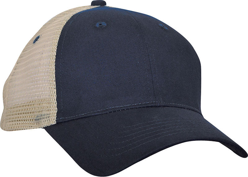 Trucker's Choice Mesh Cap - Navy With Stone