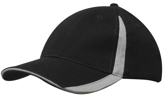 6 Panel BHC Cap with Inserts On Peak & Crown - Custom Embroidered -