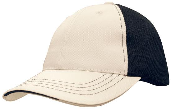 6 Panel Cool Mesh Trucker Cap with Sandwich - Custom Embroidered -