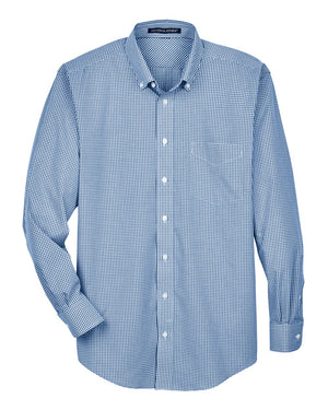 Devon & Jones Men's Crown Collection® Gingham Check Woven Dress Shirt - French Blue
