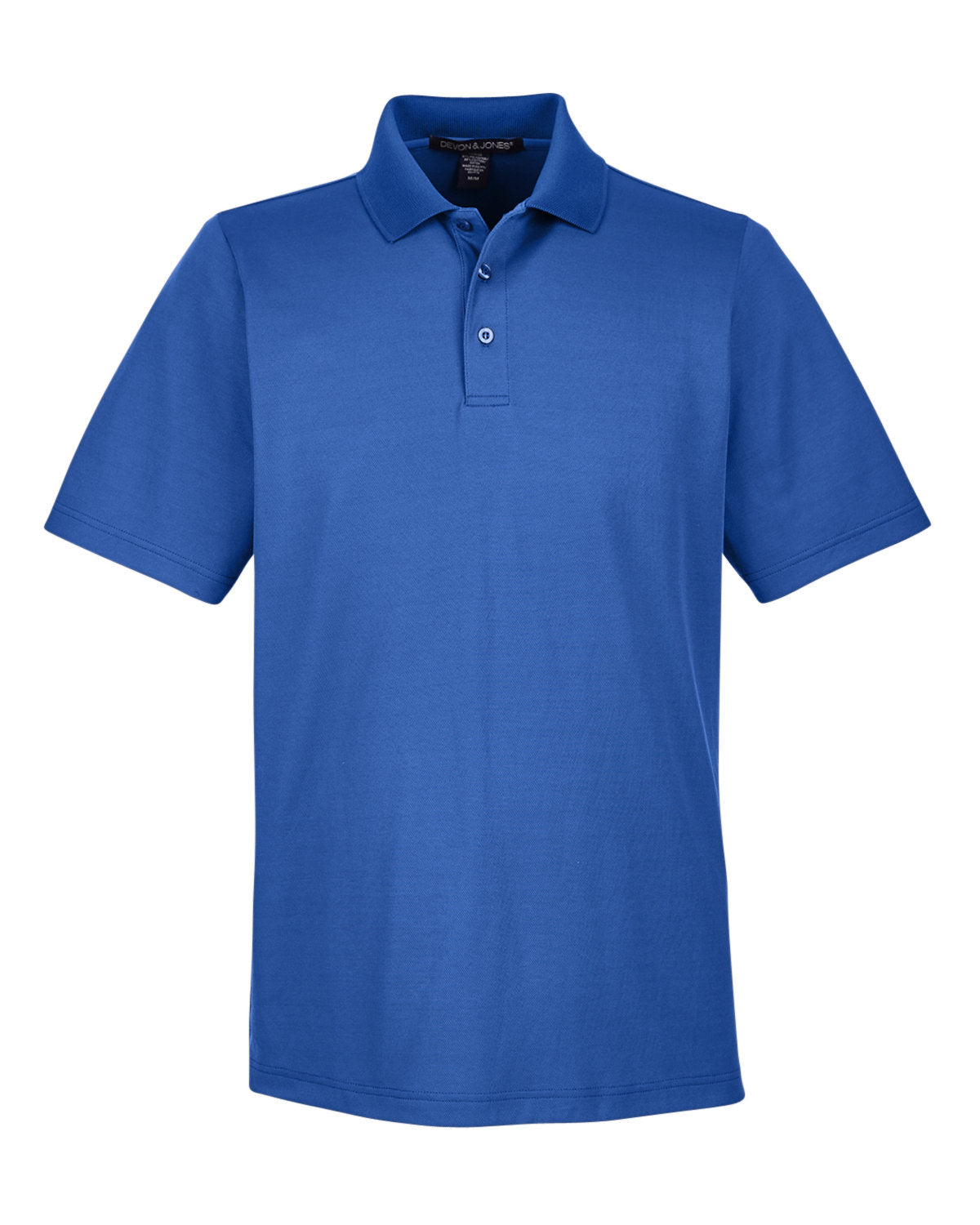 Devon & Jones CrownLux Performance® Tall Plaited Polo - True Royal