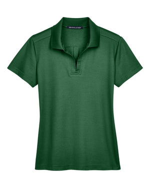 Devon & Jones CrownLux Performance™ Ladies' Plaited Polo - Forest