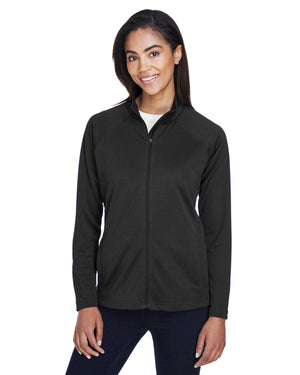 Devon & Jones Ladies' Stretch Tech-Shell® Compass Full-Zip - Black