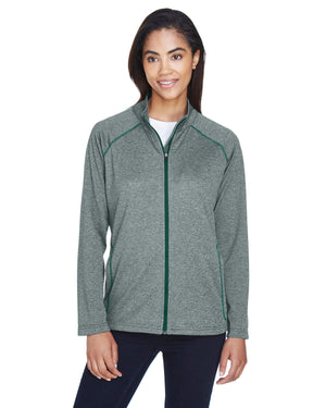 Devon & Jones Ladies' Stretch Tech-Shell® Compass Full-Zip - Forest Heather
