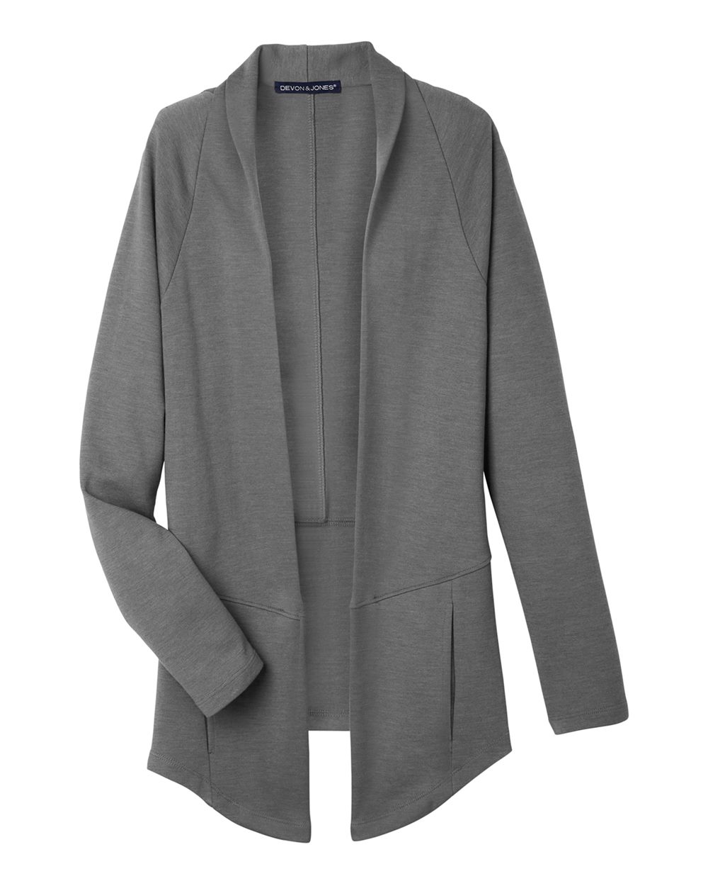 Devon & Jones New Classics® Ladies' Charleston Cardigan - Graphite Melange
