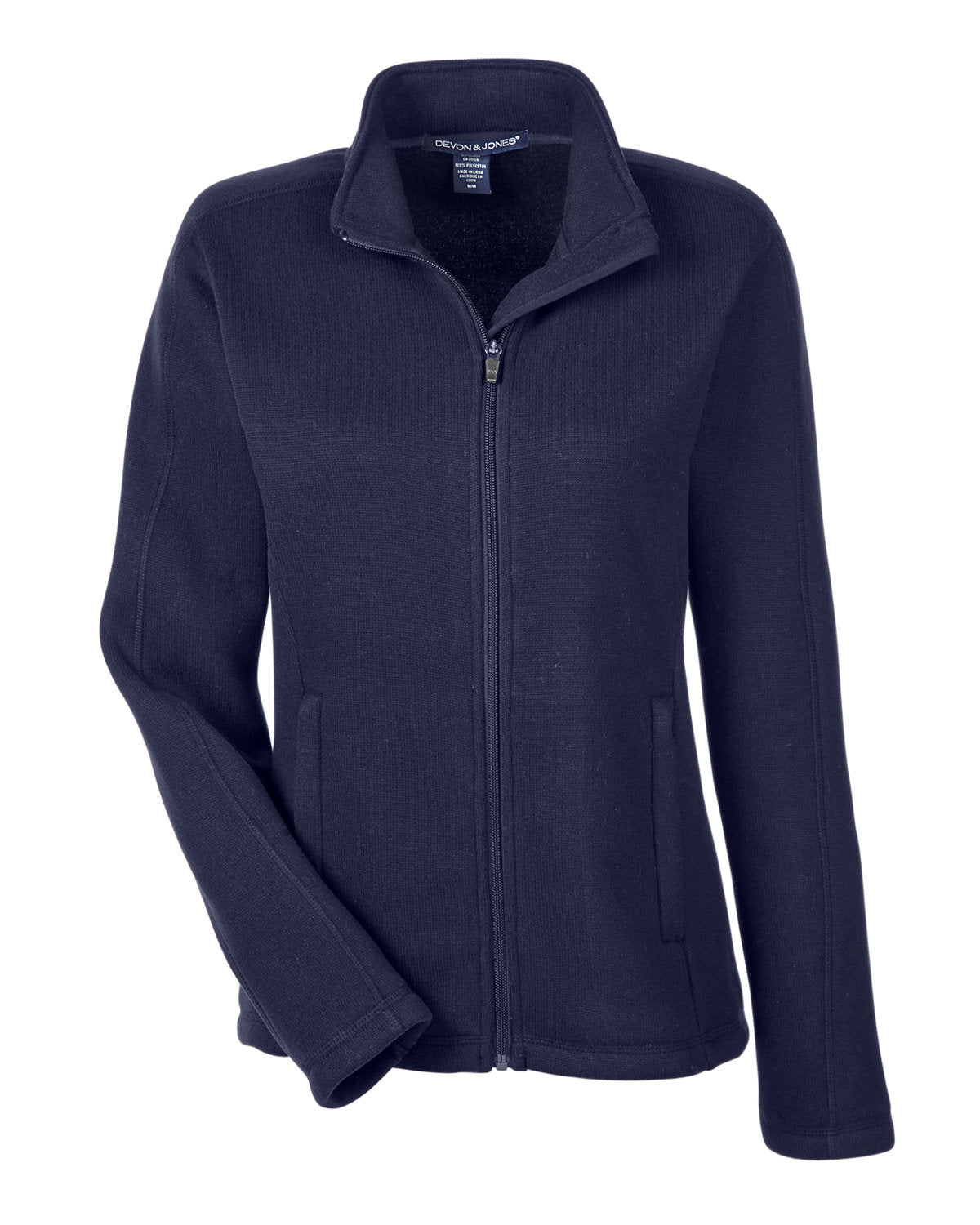 Devon & Jones Ladies' Bristol Full-Zip Sweater Fleece Jacket - Navy